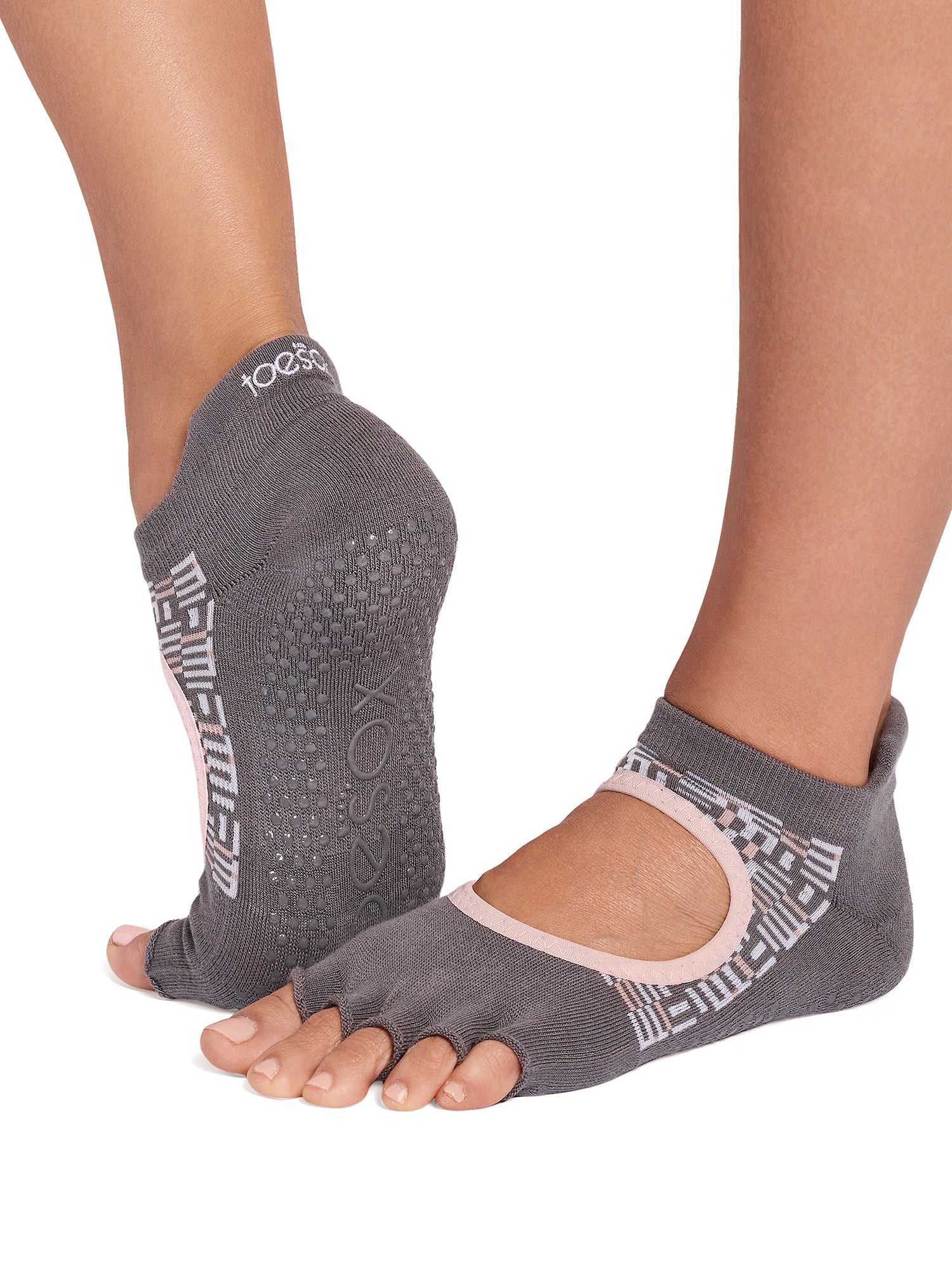 [ToeSox] Bellarina Ultra Fine Knit ベラリナ ウルトラファインニット（Half-Toe／つま先なし） グリップ ソックス ／ ヨガ ピラティス 滑り止め付 靴下 26SS_D2