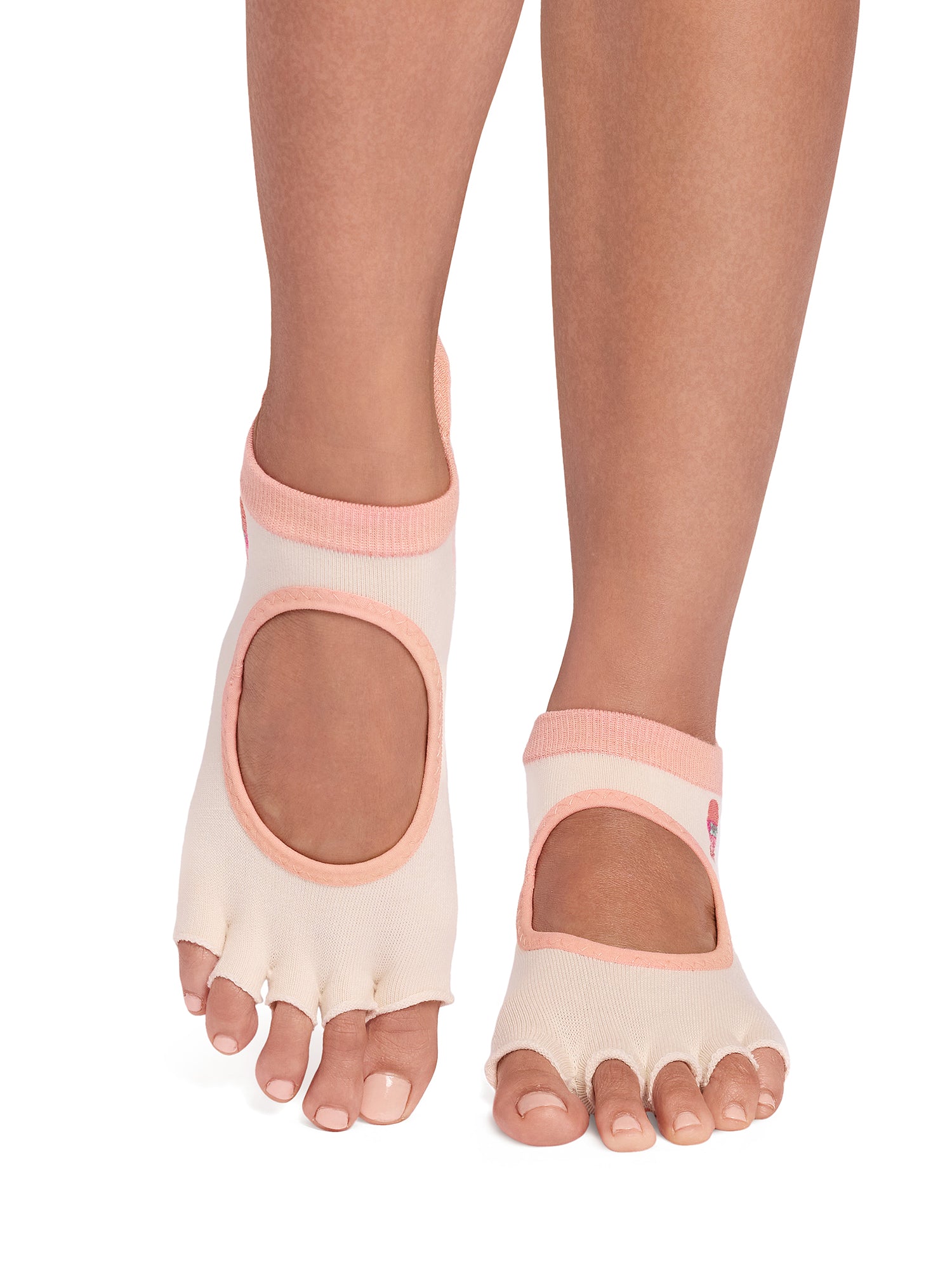 [ToeSox] Bellarina Ultra Fine Knit (Half-Toe/Toeless) Grip Socks / Yoga Pilates Non-Slip Socks 26SS_D2