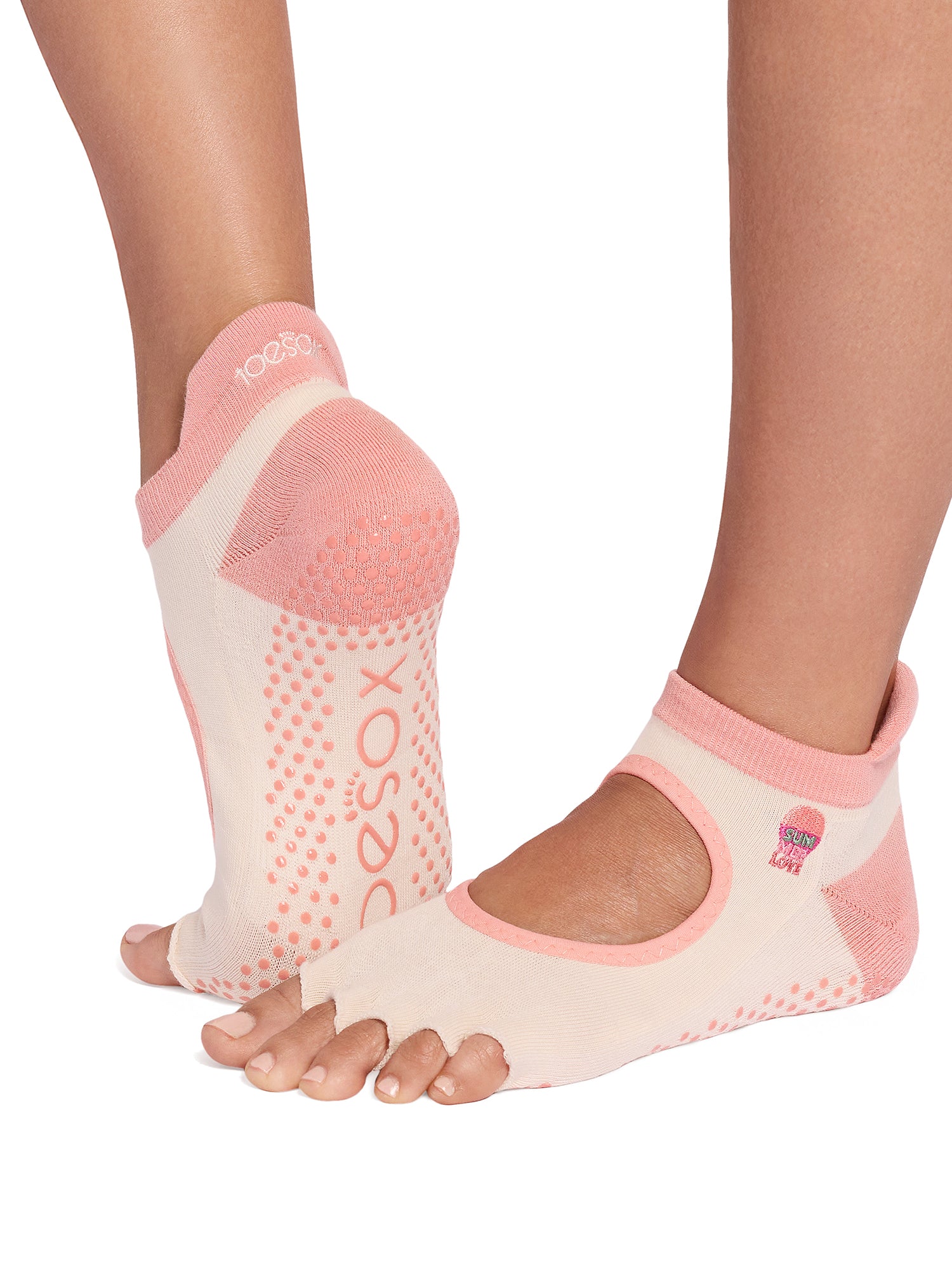 [ToeSox] Bellarina Ultra Fine Knit (Half-Toe/Toeless) Grip Socks / Yoga Pilates Non-Slip Socks 26SS_D2