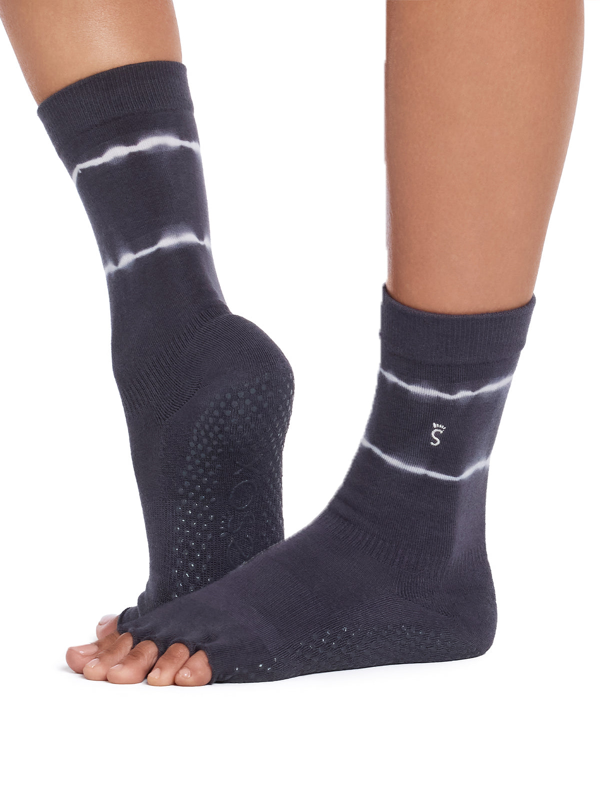 [ToeSox] Elle Ultra Fine Knit (Half-Toe / Toeless) Grip Socks / Yoga Pilates Non-Slip Ankle Socks 26SS_D2