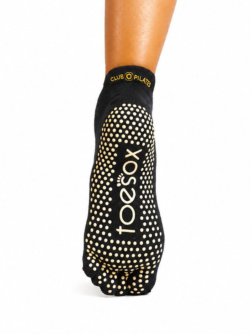 [ToeSox] ClubPilates Low Rise ローライズ  グリップ ソックス マイルストーン ／ ヨガ ピラティス 滑り止め付 靴下 [CPJ]