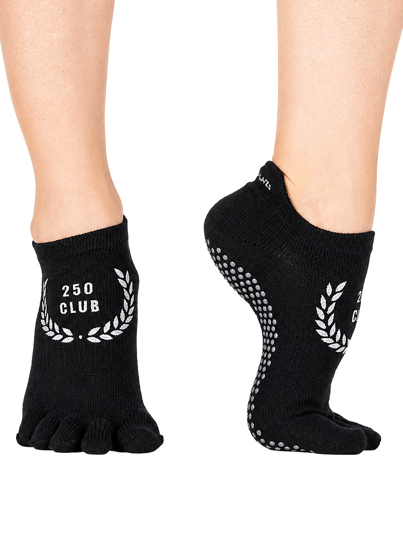 [ToeSox] ClubPilates Low Rise ローライズ  グリップ ソックス マイルストーン ／ ヨガ ピラティス 滑り止め付 靴下 [CPJ]
