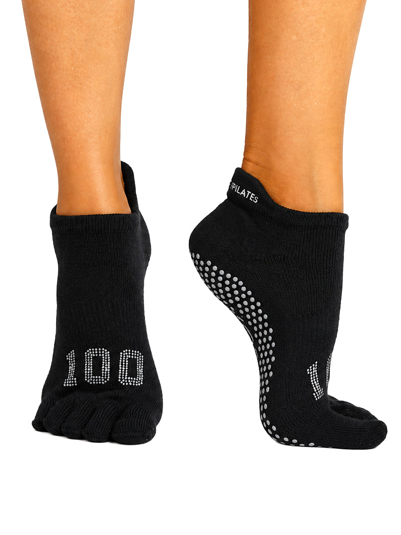 [ToeSox] ClubPilates Low Rise ローライズ  グリップ ソックス マイルストーン ／ ヨガ ピラティス 滑り止め付 靴下 [CPJ]