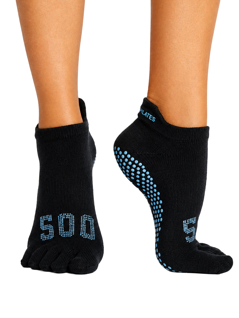 [ToeSox] ClubPilates Low Rise ローライズ  グリップ ソックス マイルストーン ／ ヨガ ピラティス 滑り止め付 靴下 [CPJ]