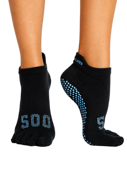 [ToeSox] ClubPilates Low Rise ローライズ  グリップ ソックス マイルストーン ／ ヨガ ピラティス 滑り止め付 靴下 [CPJ]