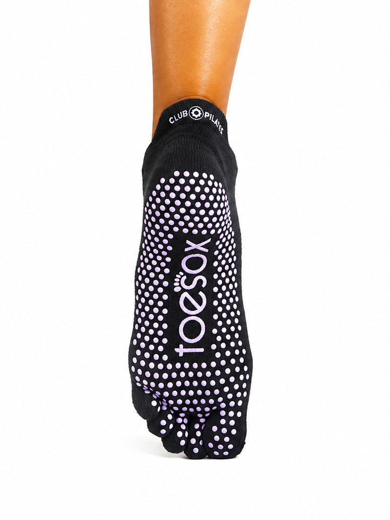 [ToeSox] ClubPilates Low Rise ローライズ  グリップ ソックス マイルストーン ／ ヨガ ピラティス 滑り止め付 靴下 [CPJ]