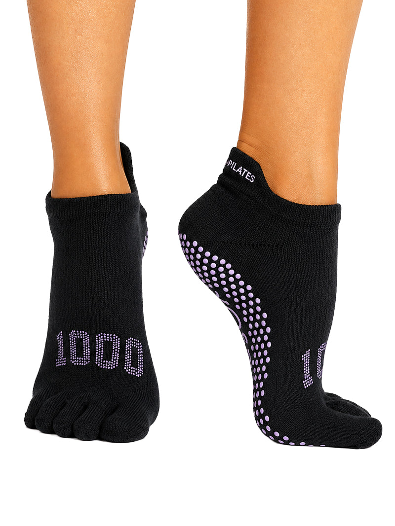 [ToeSox] ClubPilates Low Rise ローライズ  グリップ ソックス マイルストーン ／ ヨガ ピラティス 滑り止め付 靴下 [CPJ]