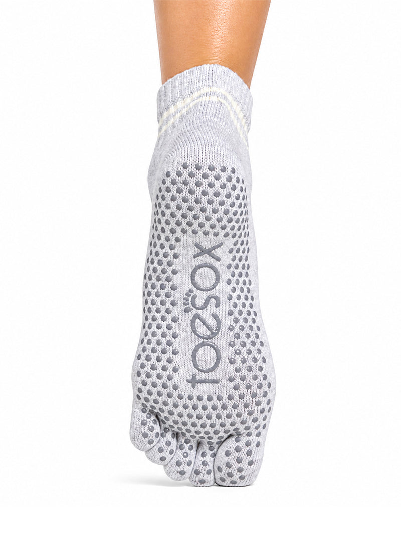 [ToeSox] ClubPilates Melody CP メロディー（Full-Toe／つま先あり） グリップ ソックス／ ヨガ ピラティス 滑り止め付 靴下 クルー丈 [CPJ]