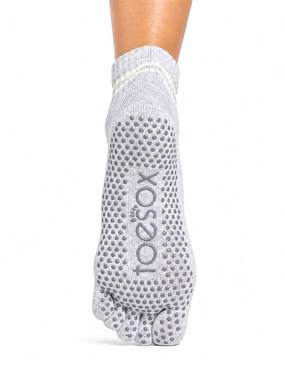 [ToeSox] ClubPilates Melody CP メロディー（Full-Toe／つま先あり） グリップ ソックス／ ヨガ ピラティス 滑り止め付 靴下 クルー丈 [CPJ]