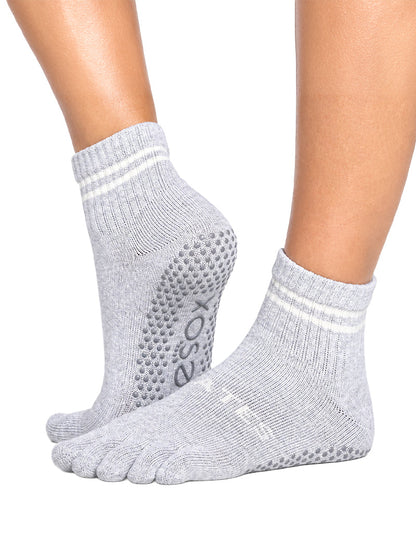 [ToeSox] ClubPilates Melody CP メロディー（Full-Toe／つま先あり） グリップ ソックス／ ヨガ ピラティス 滑り止め付 靴下 クルー丈 [CPJ]