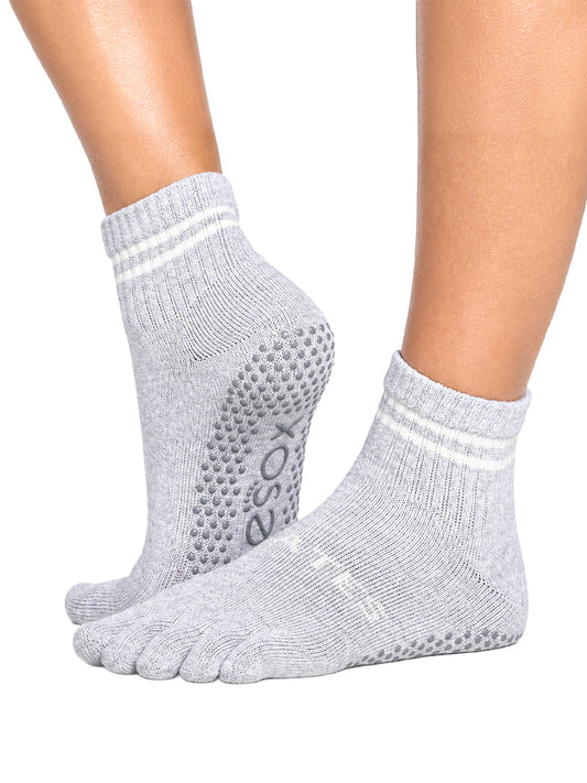 [ToeSox] ClubPilates Melody CP メロディー（Full-Toe／つま先あり） グリップ ソックス／ ヨガ ピラティス 滑り止め付 靴下 クルー丈 [CPJ]