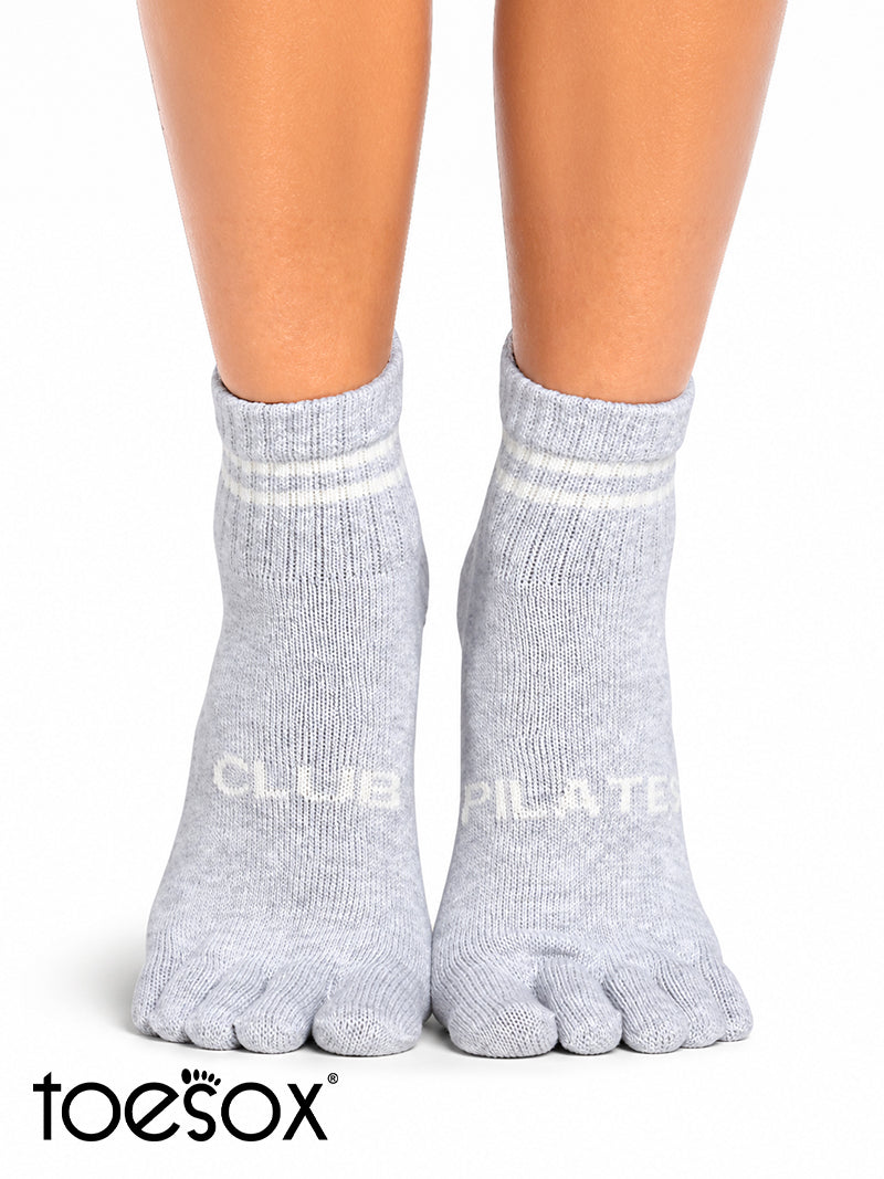[ToeSox] ClubPilates Melody CP メロディー（Full-Toe／つま先あり） グリップ ソックス／ ヨガ ピラティス 滑り止め付 靴下 クルー丈 [CPJ]