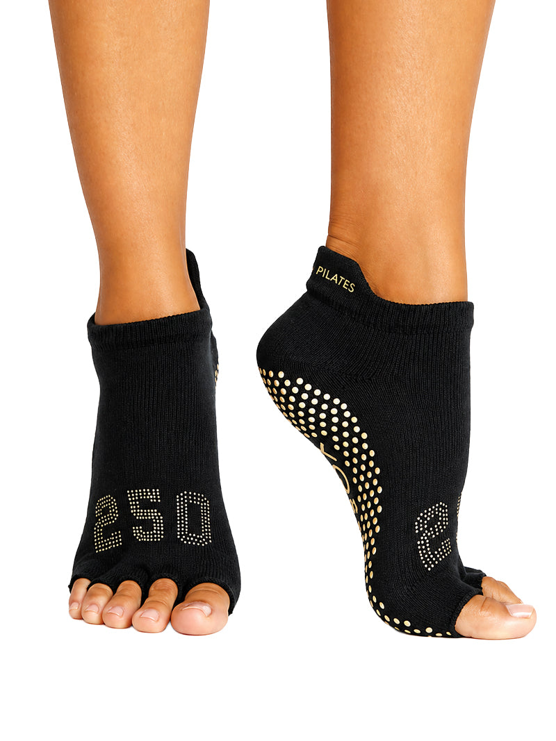 [ToeSox] ClubPilates Low Rise ローライズ  グリップ ソックス マイルストーン ／ ヨガ ピラティス 滑り止め付 靴下 [CPJ]