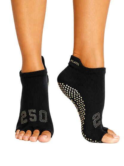 [ToeSox] ClubPilates Low Rise ローライズ  グリップ ソックス マイルストーン ／ ヨガ ピラティス 滑り止め付 靴下 [CPJ]