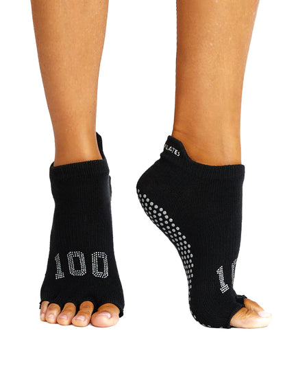 [ToeSox] ClubPilates Low Rise ローライズ  グリップ ソックス マイルストーン ／ ヨガ ピラティス 滑り止め付 靴下 [CPJ]