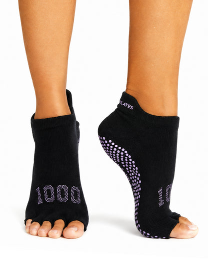 [ToeSox] ClubPilates Low Rise ローライズ  グリップ ソックス マイルストーン ／ ヨガ ピラティス 滑り止め付 靴下 [CPJ]