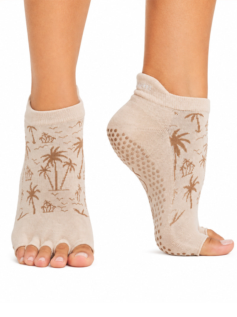 [ToeSox] ClubPirates ローライズ ウルトラファインニット（Full-Toe／つま先あり） グリップ ソックス ／ ヨガ ピラティス 滑り止め付 靴下 ［CPJ］