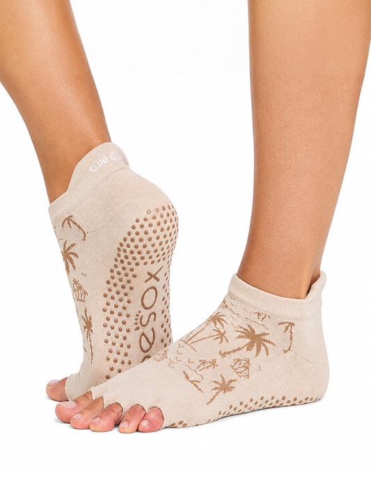 [ToeSox] Low Rise Ultra Fine Knit (Full-Toe) Grip Socks / Yoga Pilates Non-Slip Socks 26SS_D1