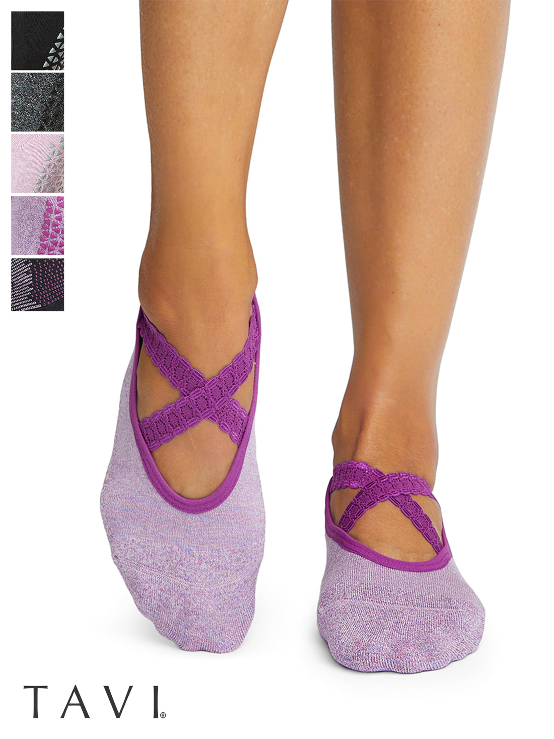 [TAVI] Chloe Grip Socks / Yoga Pilates Anti-Slip Socks