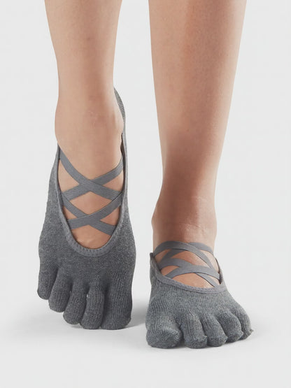 [ToeSox] Elle (Full-Toe) Grip Socks / Yoga Pilates Anti-Slip Socks 24FW_D3