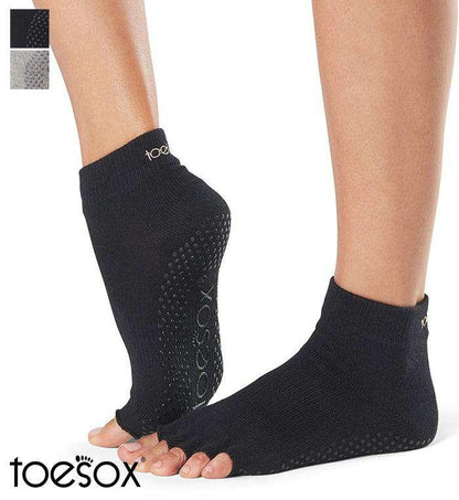 [ToeSox] Ankle アンクル（Half-Toe／つま先なし） グリップ ソックス ／ ヨガ ピラティス 滑り止め付 靴下 21FW